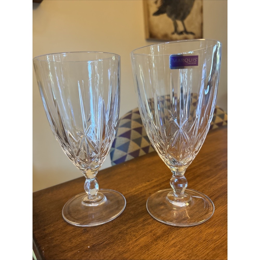 Waterford Marquis Crystal Sparkle Iced Tea Glasses -  Set Of 2